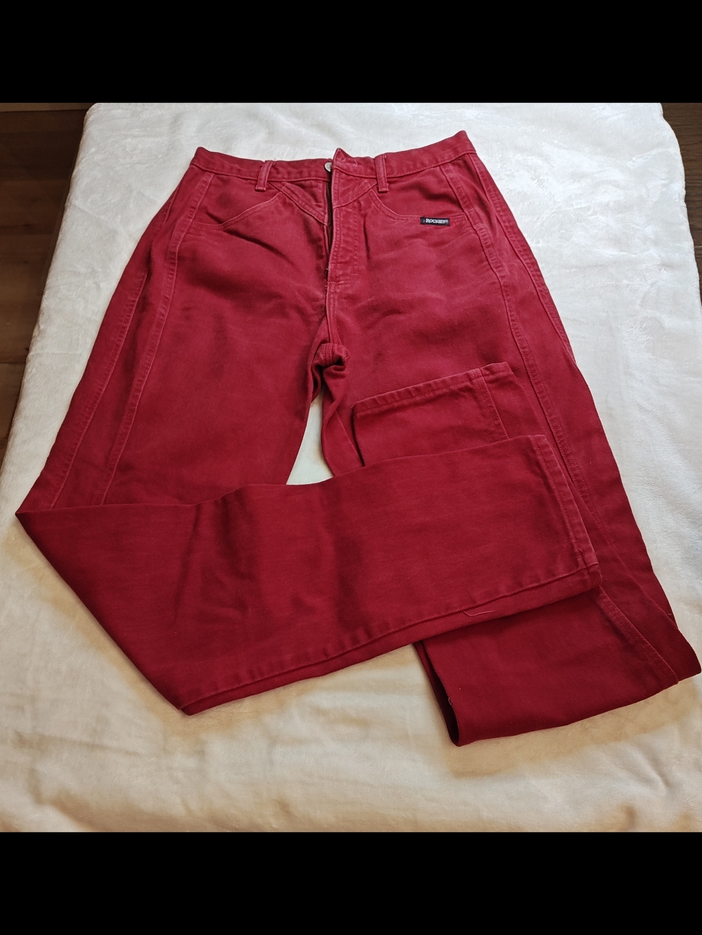 VTG 80s 90s Rockies Rocky Mountain Red Bareback High Rise Jeans 11/12 #79